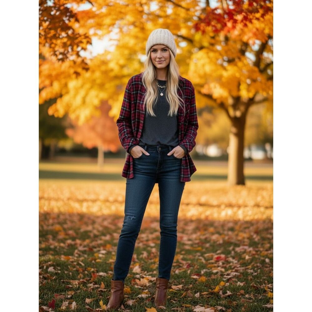 Rails Hunter Plaid Button Down Shirt Fall Autumn Festival Casual Outdoors
